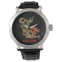 Imaginaire rouge noir Dragon chinois