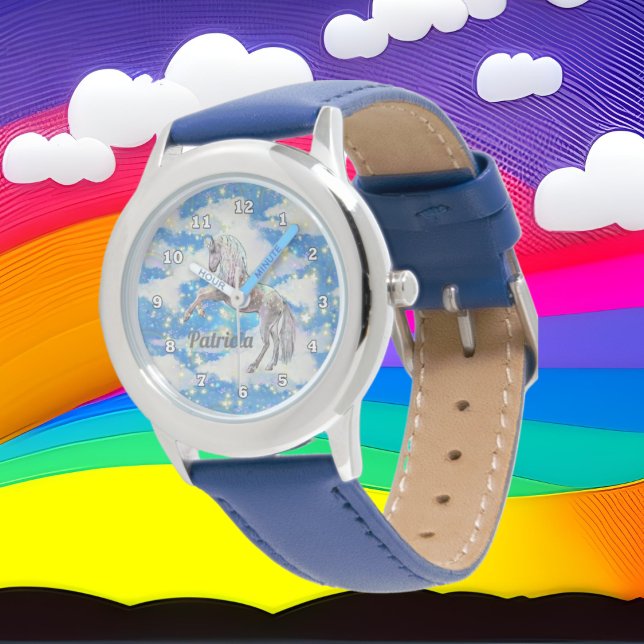 Montre Imaginaire Unicorn ajouter nom filles regarder (Créateur téléchargé)