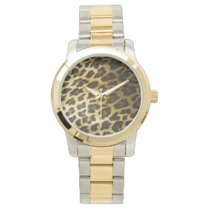 Montre Impression de fourrure Leopard