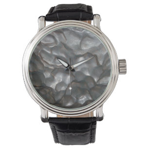Montre Impression de roches métalliques,