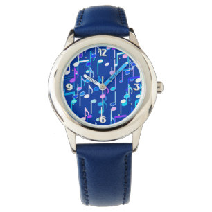 Montre Impression musicale - bleu indigo, multi