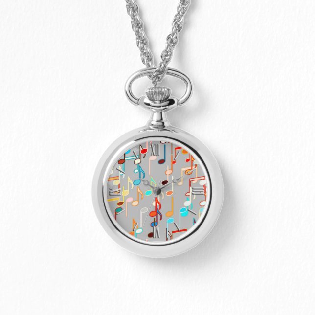 Montre Impression musicale - Gris moyen, Multi (Recto)