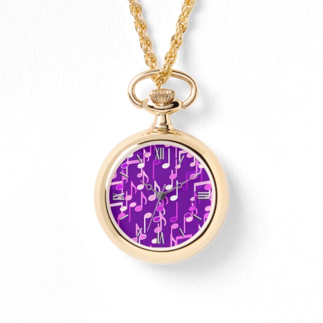 Montre Impression musicale - violet violet, multi (Recto)