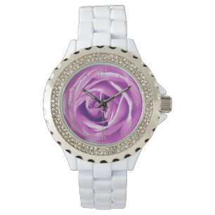 Montre Impression rose lavande