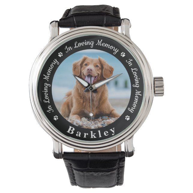 Montre In Loss Memory Dog Loss Photo Pet Memorial (devant)