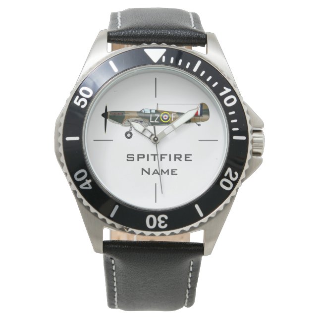 Montre INCENDIE | Illustration d'avion 2ÈME GUERRE MONDIA (devant)