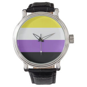 Montre Indicateur de fierté non binaire