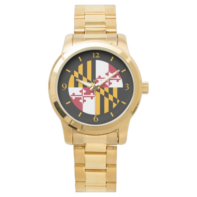 Montre Indicateur d'état du Maryland Chiffres de numérota (devant)