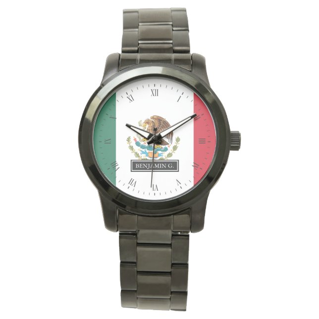 Montre Indicateur mexicain classique Nom personnalisé (devant)