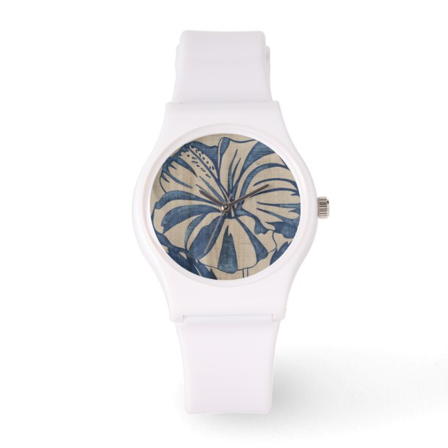 Montre Indigo Hibiscus (Recto)