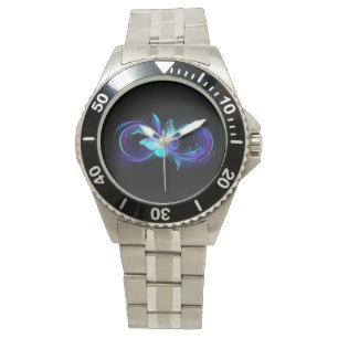Montre Infinité brillante avec papillon magique