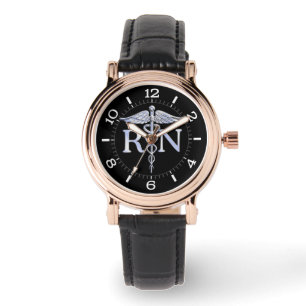 Montre Infirmière inscrite RN Caduceus, style d'appel en