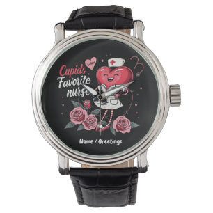 Montre Infirmière préférée de Cupid Drôle et mignonne Val