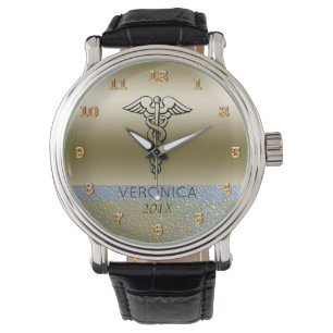 Montre Infirmières Médicales du symbole   de caducée