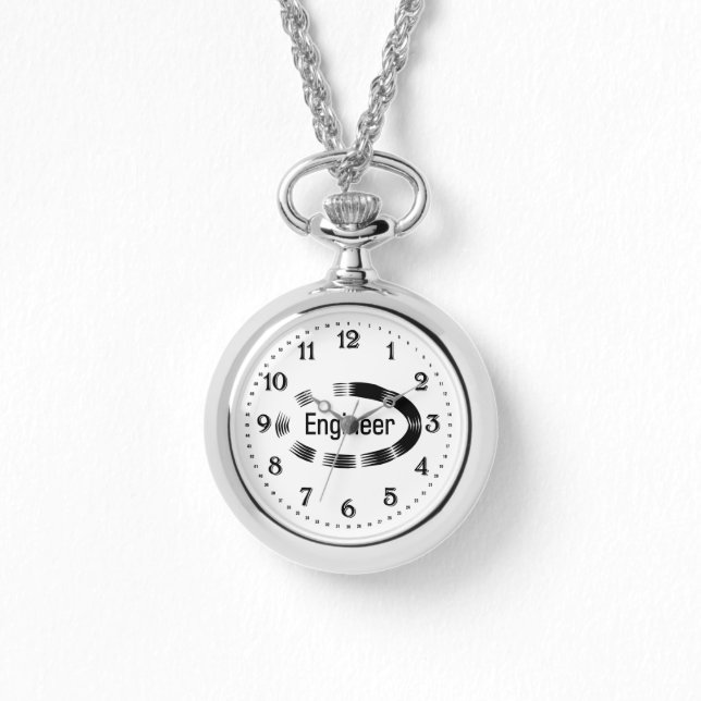 Montre Ingénieur noir ovale (Recto)