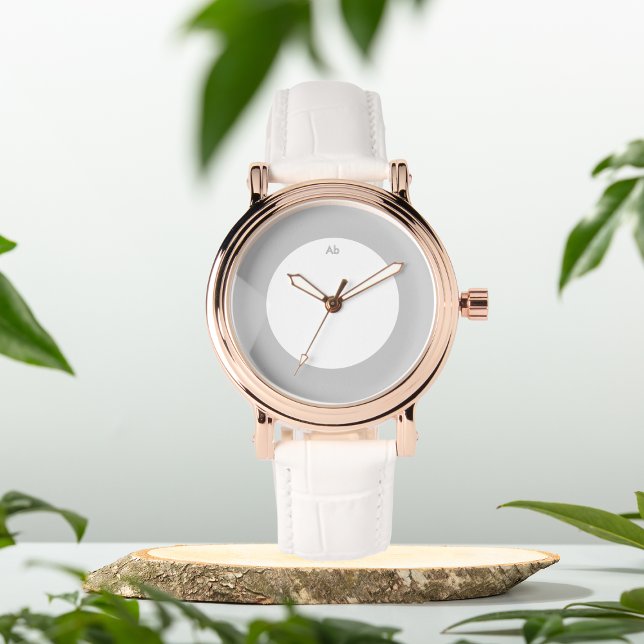 Montre Initiales vert poussiéreux personnalisées eWatch W (Créateur téléchargé)