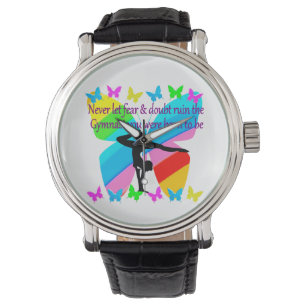 MONTRE INSPIRATIONNELLE GYMNASTIQUE FILLE DESIGN BUTTERFL