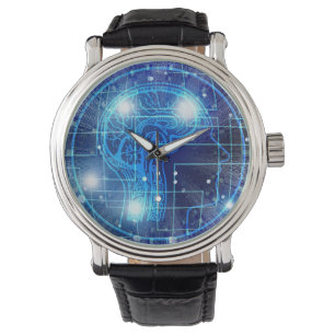 Montre Intelligence artificielle Surreal AI Tech Cerveau
