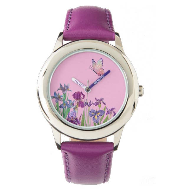 Montre Iris violet (devant)