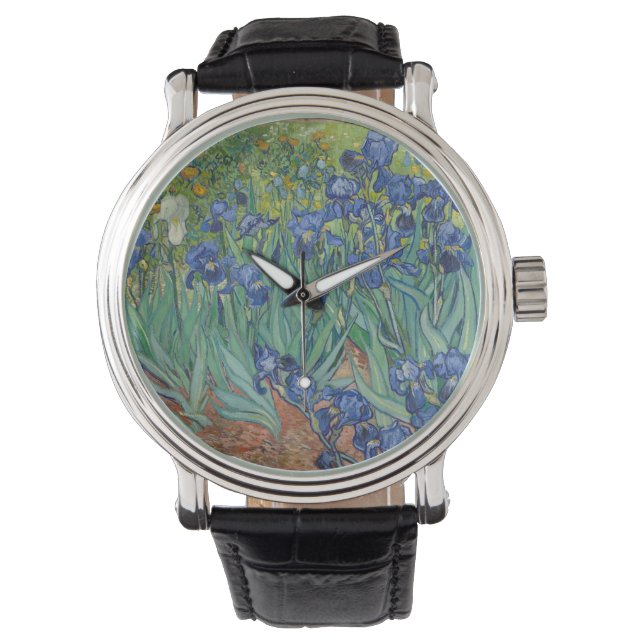 Montre Irises par Vincent Van Gogh (devant)