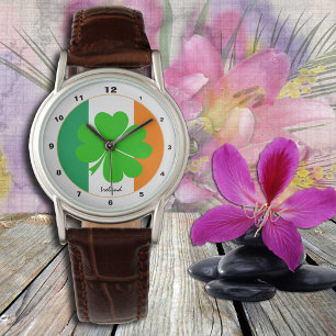 Montre Irish Flag & Irlande mode tendance / Shamrock