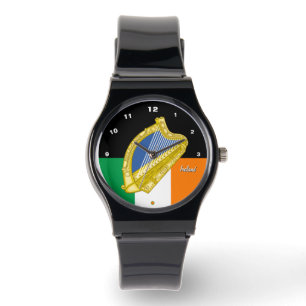 Montre Irish Flag watch, Harp Emblem, Irlande /sports