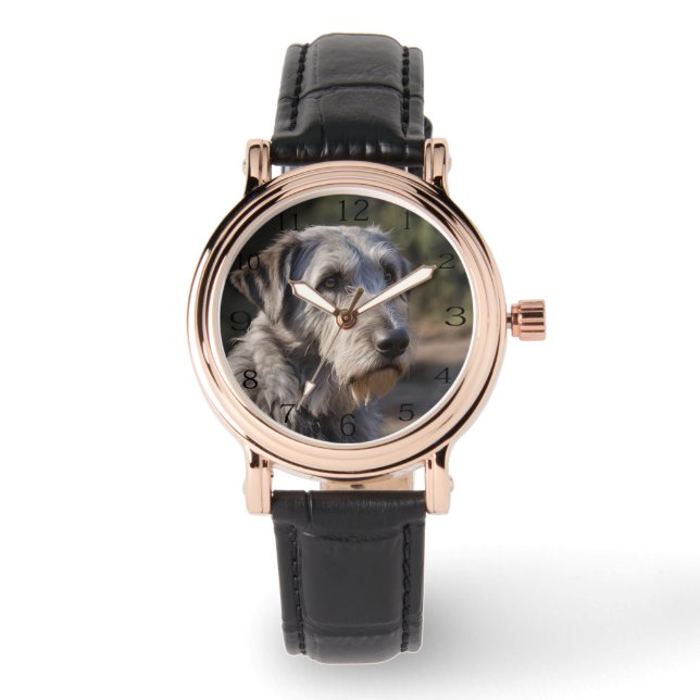 Montre Irish Wolfhound Je Ne Suis Pas Amusé, Ladies Watch (Recto)