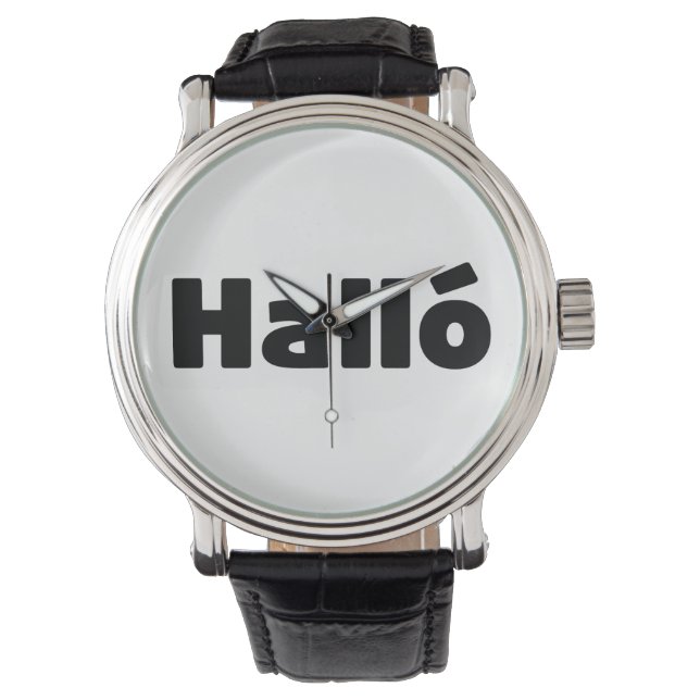 Montre Islandais Halló { Hello ) Íslenska (devant)