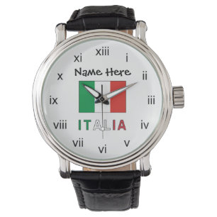Montre Italia Bandeira Italiana Personnalisée