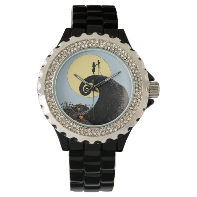 Montre Jack et Sally | Silhouette de lune (devant)