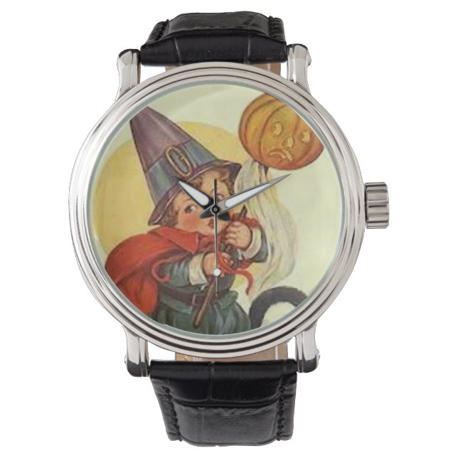 Montre Jack-o'-lantern Citrouille Witch Moon (devant)