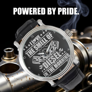 Montre J'adore l'odeur du diesel du matin