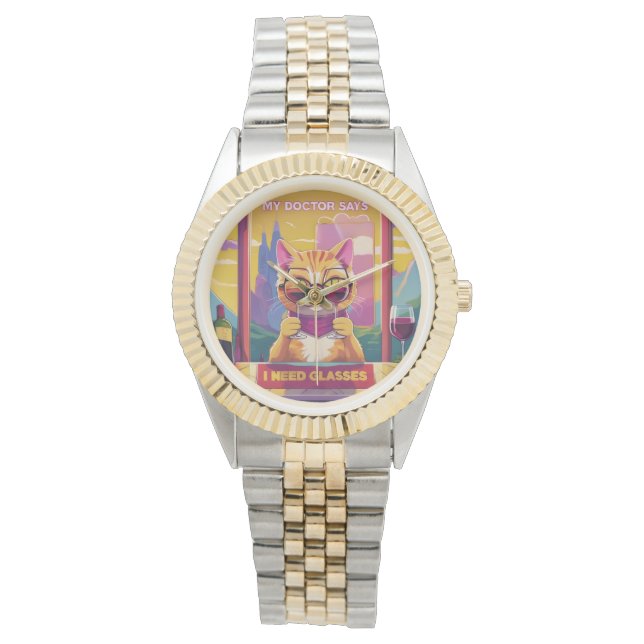 Montre J'ai besoin de lunettes (devant)