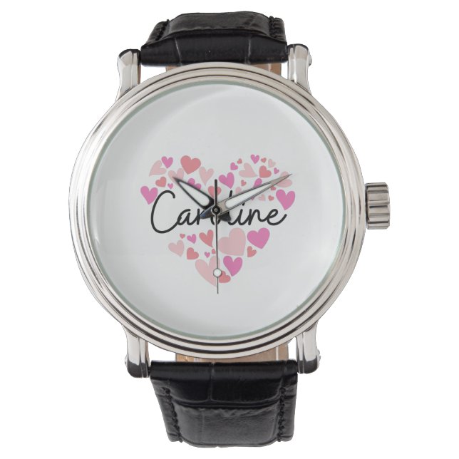 Montre J'aime Caroline (devant)