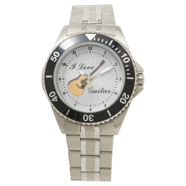 MONTRE J'AIME LA GUITARE-WATCH (devant)