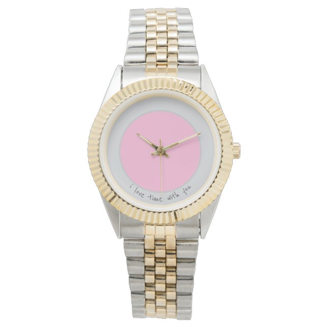 Montre J'aime le temps avec vous Gold & Silver Watch (devant)