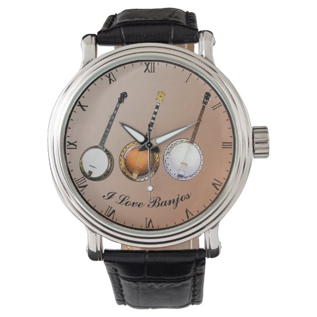 MONTRE J'AIME LES BANJOS (devant)