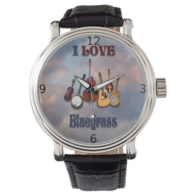 MONTRE J'AIME LES BLUEGRAS (devant)