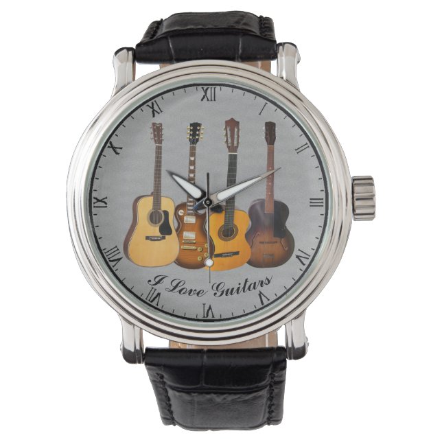 MONTRE J'AIME LES GUITARS (devant)
