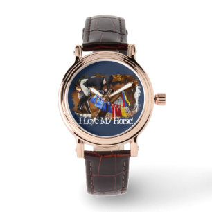Montre J'Aime Mon Modèle photo Cheval