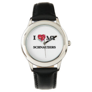 Montre J'aime mon Schnauzer