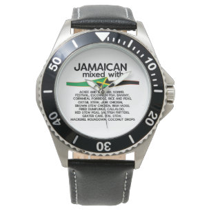 Montre Jamaïcain Mélangé Avec La Jamaïque