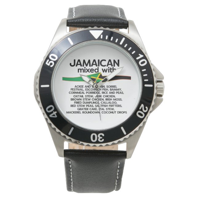 Montre Jamaïcain Mélangé Avec La Jamaïque (devant)