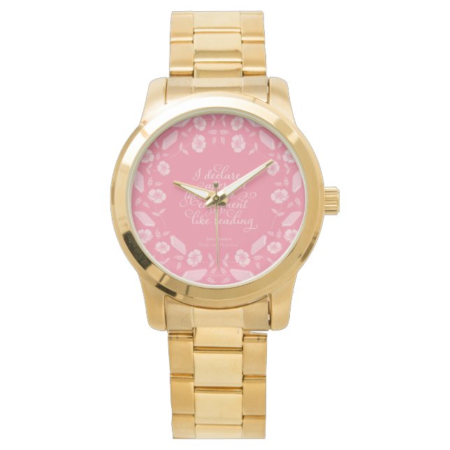 Montre Jane Austen Fierté et préjugé Citation de livres f (devant)