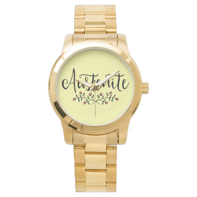 Montre Jane Austen Floral Austenite (devant)