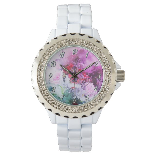 Montre Jardin botanique coloré (devant)
