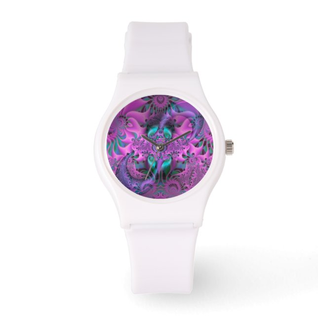 Montre Jardins de fleurs psychédélique (Recto)