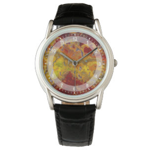 Montre Jasper de rayloa rouge et jaune