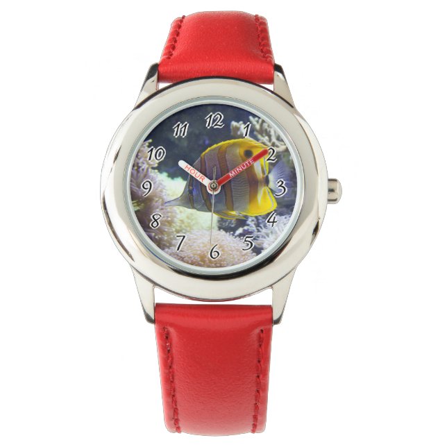 Montre jaune et blanc Eau salée Bande de cuivre Beurre (devant)
