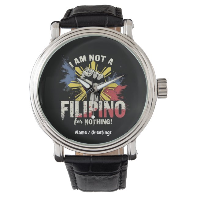 Montre Je Ne Suis Pas Philippin Pour Rien Duterte Support (devant)